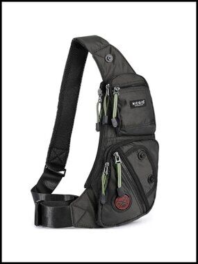 NICGID Nylon Crossbody Sling Bag Chest Backpack Travel EDC Daypack